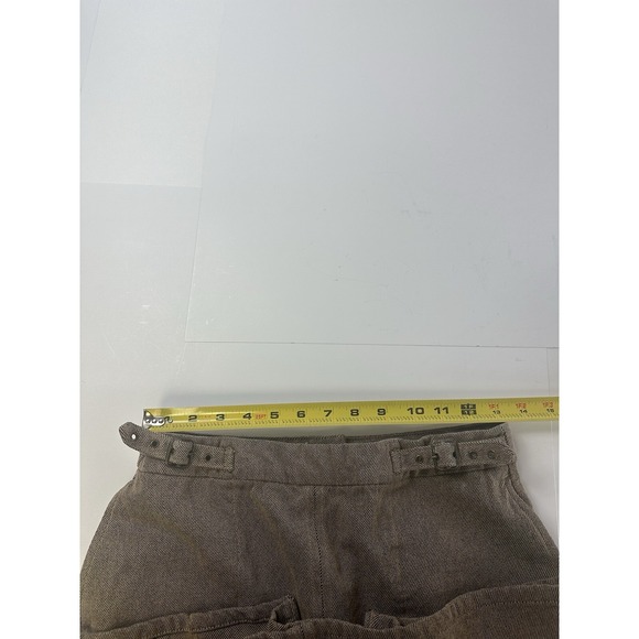 Free People Women's Size Small A-Line Cotton Skirt Beige Pockets - Picture 4 of 6